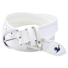Cox Sportif LG5SBL00L Women's Logo Mesh Belt, 1.4 inches (35 mm), Maximum Length 41.3 inches (105 cm), Sporty Golf, WH00 (white)