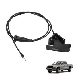912-443 Hood Release Cable with Handle Lever for 1997-2004 Dodge Dakota | 1998-2003 Dodge Durango, Hood Latch Cable Replaces 55256496