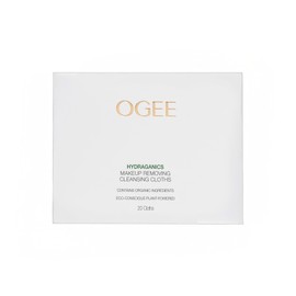 Ogee Gentle Makeup Remover Wipes - Moisturizing Makeup Wipes - Nourishing Formula of Jojoba Oil, Aloe Vera & Essential Oils - Facial Cleansing Cloths (20ct)