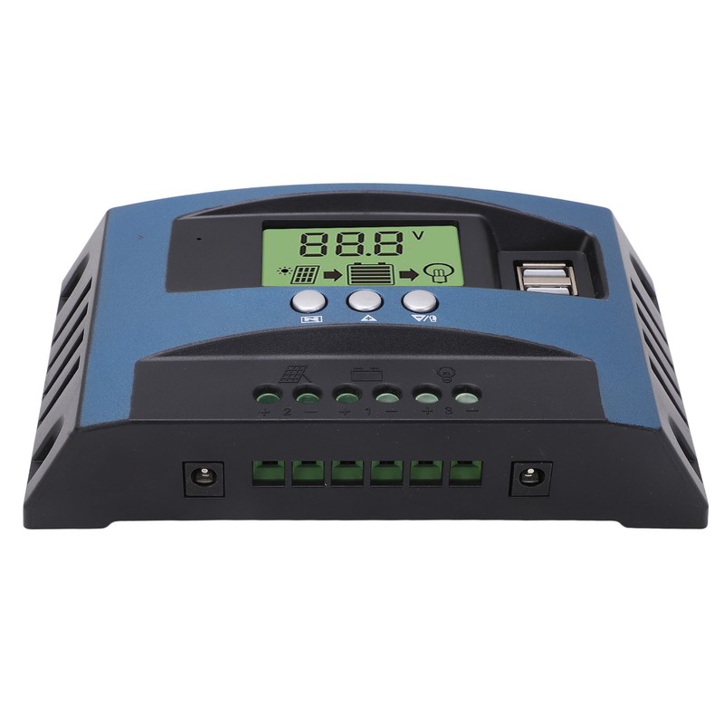 Solar Charge Controller 12V 24V Intelligent Identification MPPT Charging LCD