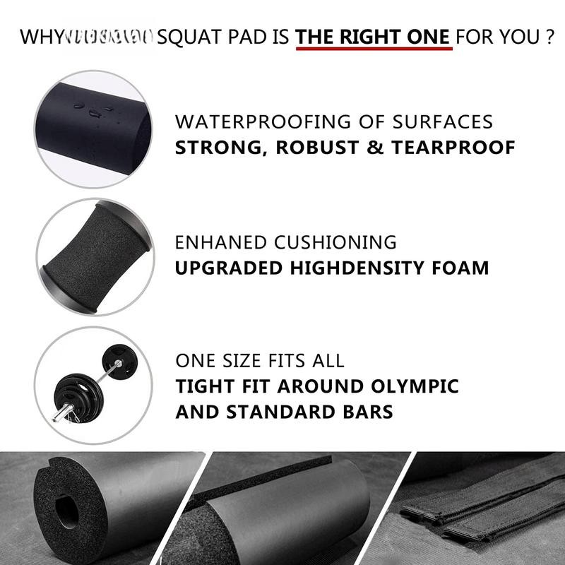 Squat Pad - Foam Barbell Pad for Squats Cushion, Lunges