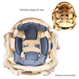 Tactical ACH Helmet Pads Kits Double Layer Buffer Memory Foam Replacement Padding Mat for MT ACH IBH AF Helmets