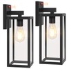BesLowe Upgraded Motion Sensor Outdoor Wall Lights, 15” Dusk to