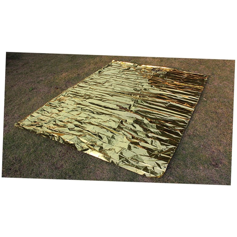 KICHOUSE Insulated Camping Blanket Emergency Tarp Strong Reflection for Outdoor