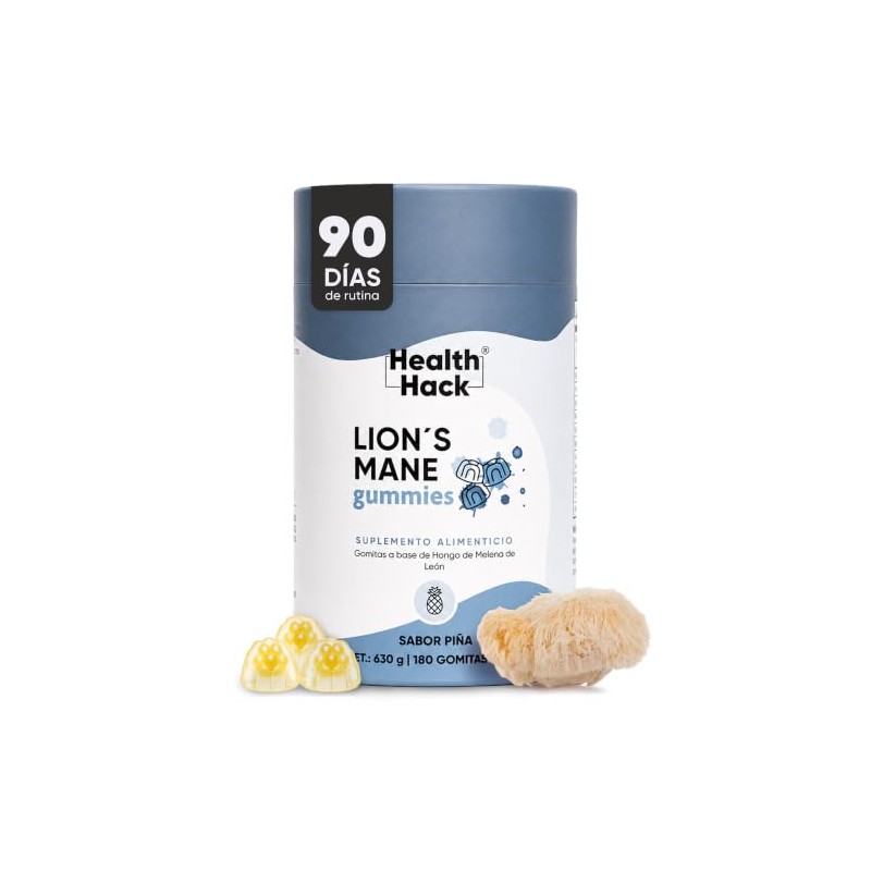 Adaptógeno Hongo Melena de León 180 Gomitas Adulto Sin Azúcar