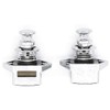 2pcs Chrome Push Button Catch Door Lock 17-25mm for Boat