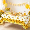 3 Pcs Sunflower Tablecloth Yellow Floral Party Table Cloth Rectangle