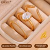 YEEZII Gold Rings for Women Non Tarnish, 14K Gold Stacking