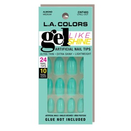 L.A. COLORS Gel Like Shine Nail Tips, Chill-out CNT483