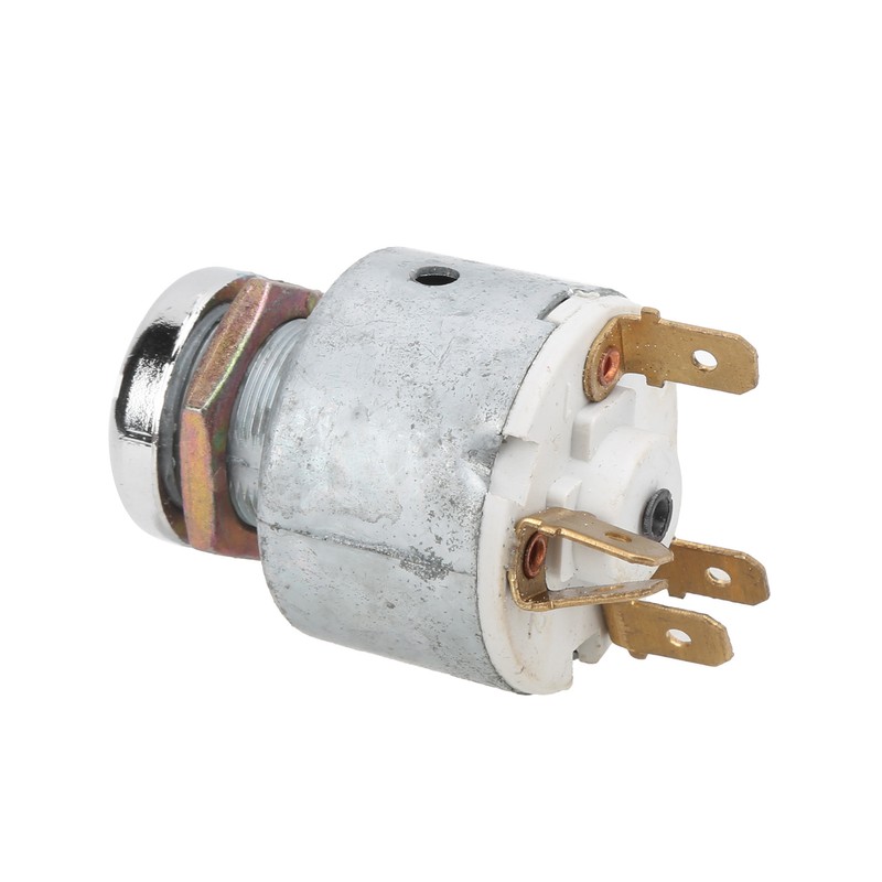 Universal Ignition Switch Lock Cylinder with Keys Aluminum Alloy Replacement