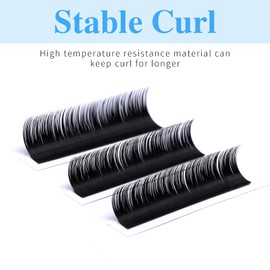 Lash Extensions 8-14 mm Mix Single Classic Eyelash Extensions GEMERRY Individual Eyelashes Extensions 0.18mm C Curl 8mm 9mm 10mm 11mm 12mm 13mm 14mm Matte Black Lashes Supplies (0.18-C, 8-14mm Mix)