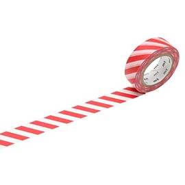 mt Masking Tape 1P "Stripe Red" Washi Masking Tape - Red