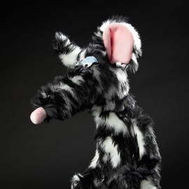 SIGIKID 39609 Schiggi Miggi BeastsTown Rat for Girls, Boys and Adults, Cuddly Toy, Recommended from 3 Years, Black/White/Rat