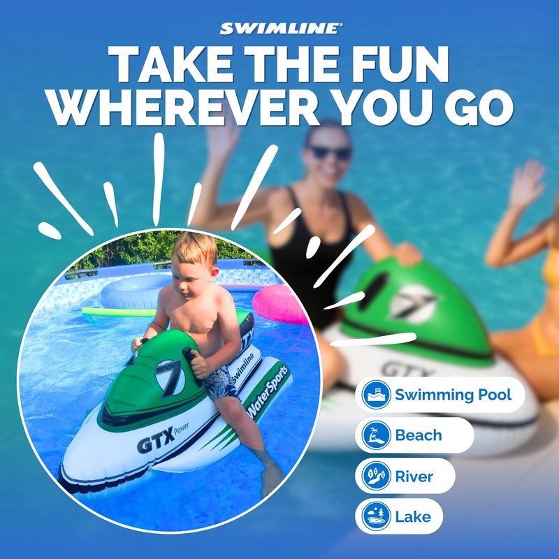 SWIMLINE Inflatable Ride-On Pool Float – Fun Raft for Pools,