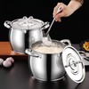 118oz Stainless Steel Jumbo Bacon Grease Container with Removable Strainer,