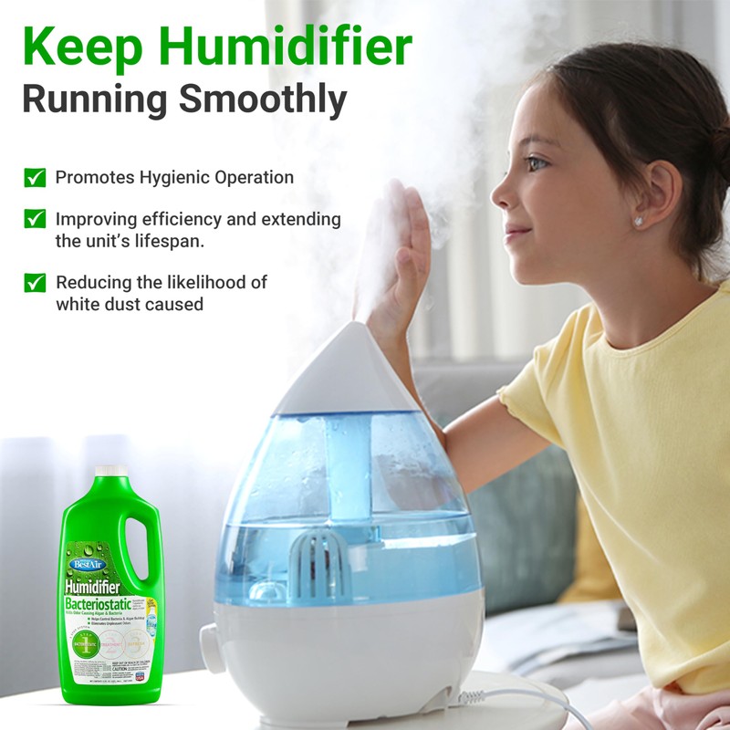 Bacteriostatic Humidifier Water Treatment – Comprehensive Humidifier Cleaning Solution –