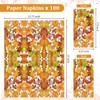 ​Quera 100 Pcs Thanksgiving Guest Napkins Disposable Paper Napkins Autumn
