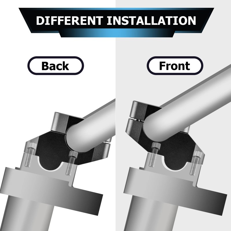 21ST Black Pull-back Handlebar Risers 1 1/8" Bars For Honda