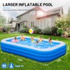 Inflatable Swimming Pool, 130" x 72" x 22" Oversized Thickened