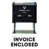 Invoice Enclosed Self Inking Rubber Stamp (Black Ink) - Large