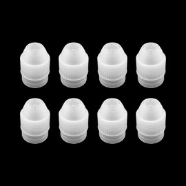 Joyangy 8-Piece Piping Couplers Set - Medium for Piping Bags & Icing Nozzles (Plastic Standard Couplers, Clear)