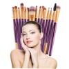 Baluue 15-Piece Professional Makeup Brush Set Nylon Bristles for Women
