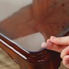 OstepDecor 23.6 x39 Inch Clear Table Protector, Plastic Table Cover