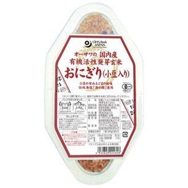 Osawa Domestically Produced Organic Active Germinated Brown Rice Balls (Adzuki Beans Included, 3.2 oz (90 g) x 2 pcs, JAN: 4932828024608