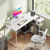 DEVAISE Gaming L Shaped Desk with Power Outlets & LED
