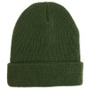 Armycrew Gorro largo de punto gofre grueso para invierno, Verde