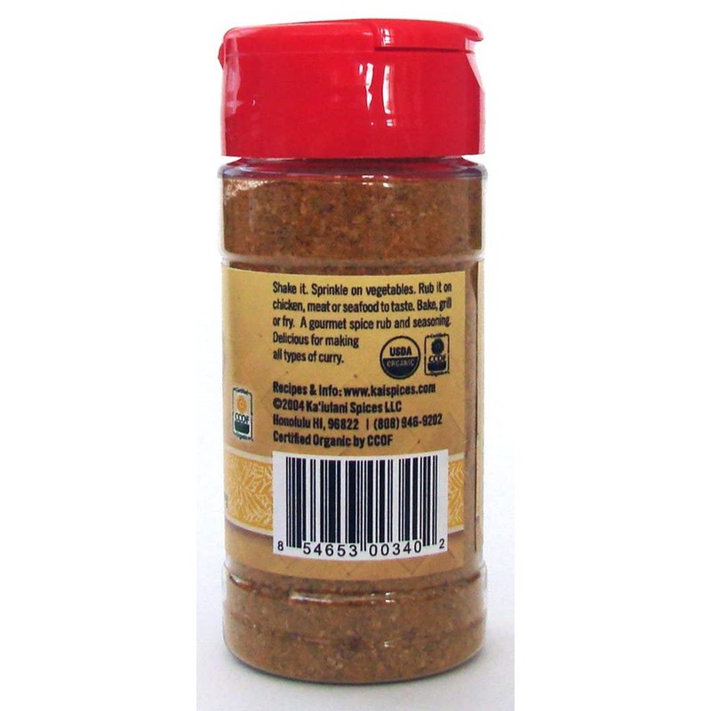 Kaiulani Spices Exotic Curry Rub & Seasoning, 3 Oz