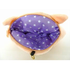 Tees Factory Crayon Shin-chan Plush Pass Case, Burizaemon KS-5533923BU Beige H11 x W17 x Depth 3 cm