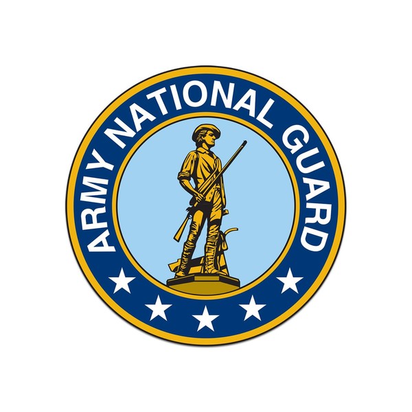 Army National Guard Seal Sticker Decal 8"x8"