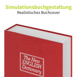 ACROPAQ Book Safe - With Combination Lock, 11.6 x 18.5 x 5.5 cm - Secret Hiding Place, Discreet Hiding Place for Valuables, Perfect Money Hides for Home, Safes & Safe Accessories for Private Homes,