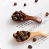 HugeDE 2 Pcs Mini Wooden Spoon with Short Handle Small