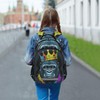 BOENLE Gorilla with Crown Backpack for Boys Girls Elementary School