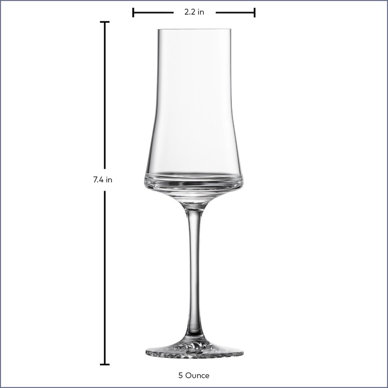 ZWIESEL GLAS Echo Grappa Glass (Set of 4), Bar Glasses