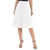 Urban CoCo Women's A-Line Elastic High Waist Flare Work Midi