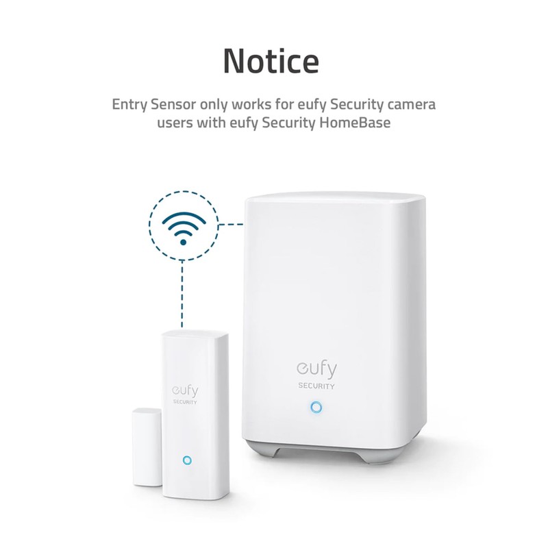 eufy Security Entry Sensor, Detects Opened and Closed Doors or