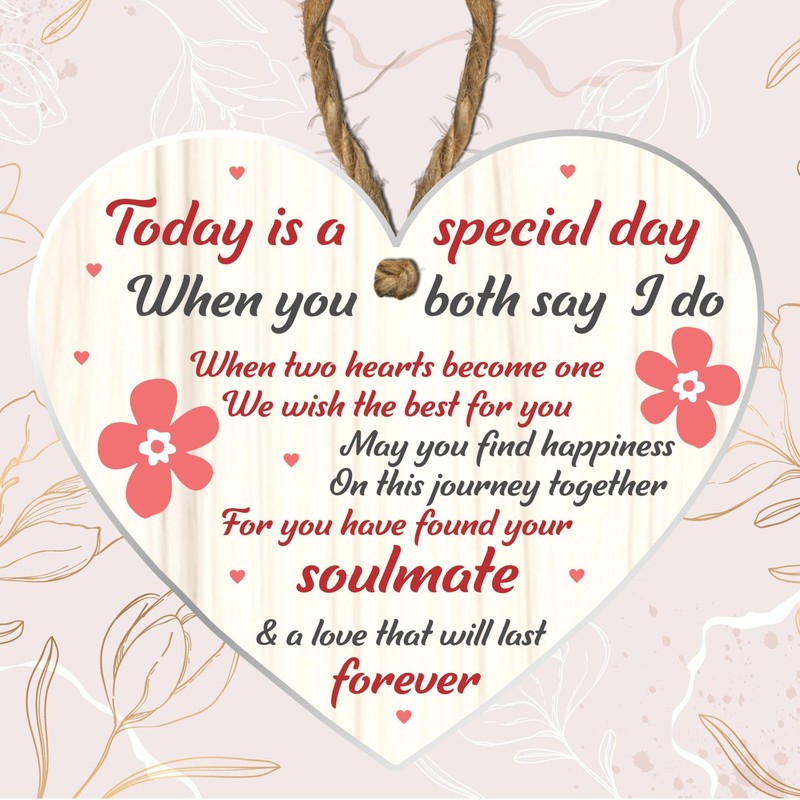 Mr and Mrs Wedding Gift Acrylic Heart Plaque - Bride