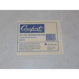 Comfort 932-742 4.5" x 5.25" Clear Plastic Cover Plate - New