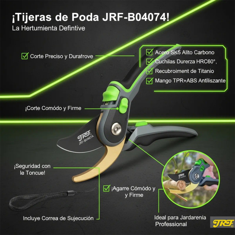 Tijeras De Acero Herramientas De Jardinería Para Podar Ramas Verde