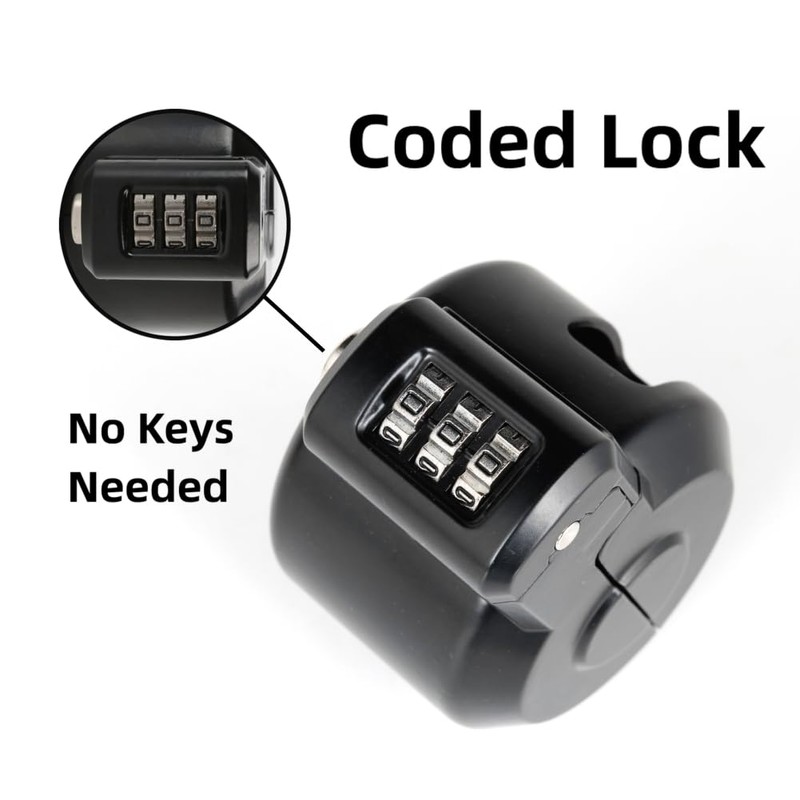 Keyed Door Handle Lockout Device Cover with Code to Disable