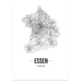 JUNIWORDS City Poster Food Choose a Size 60 x 90 cm White Letter B