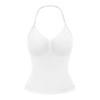 Halter Neck Top With Built In Bra Backless Tops Strappy
