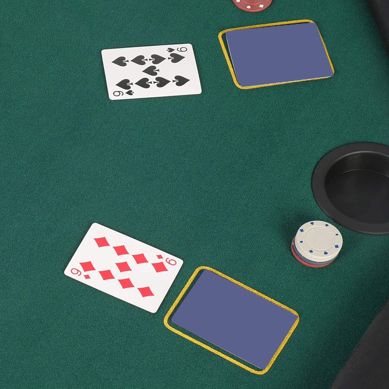 LUCKYERMORE Poker Table 8 Player 48” Octagon Folding Texas Poker