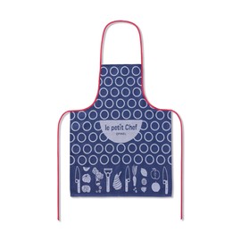 Opinel Le Petit Chef Childrens Blue and Red Apron -