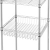 Finnhomy Heavy Duty 6 Tier Wire Shelving Unit with Wheels
