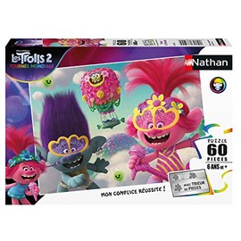 Nathan 4005556865680 Puzzle 60 Pieces Poppy and Branch Trolls 2 Children's Puzzle