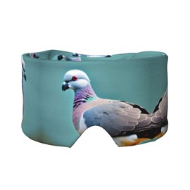 Cartoon Pigeon 4 Print Men Women Sleep Eye and Ear Muffs Mask Travel Yoga Meditation and Night Sleep